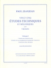 25の旋律的技巧練習曲・第1巻（ポール・ジャンジャン）（クラリネット）【25 Etudes Techniques Et Melodiques Vol.1】