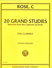 20の大練習曲（シリル・ローズ）（クラリネット）【20 Grand Studies】