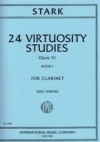 24の技巧的練習曲・Op.51・第1巻（ロバート・スターク）（クラリネット）【24 Virtuosity Studies  Opus 51: Volume I】