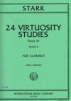 24の技巧的練習曲・Op.51・第2巻（ロバート・スターク）（クラリネット）【24 Virtuosity Studies  Opus 51: Volume II】