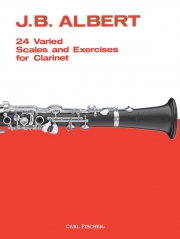 Carl Fischer 24 Varied Scales & Exercises For Clarinet - Major & Minor Keys Practice Book