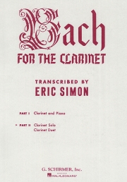 バッハ作品集・第2巻（クラリネット）（ソロ＆デュオ）【Bach for the Clarinet – Part.2】