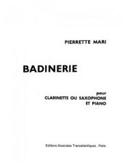 バディネリ（ピエレット・マリ）（クラリネット+ピアノ）【Badinerie】