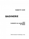 バディネリ（ピエレット・マリ）（クラリネット+ピアノ）【Badinerie】