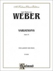 変奏曲・Op.33（カール・マリア・フォン・ウェーバー）（クラリネット+ピアノ）【Variations Op 33】