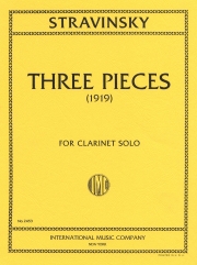 3つの小品（イーゴリ・ストラヴィンスキー）（クラリネット）【Three Pieces】