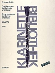 3つのノクターンOp.175（アンドレアス・スパート）（クラリネット＋ピアノ）【Three Nocturnes Op. 175】