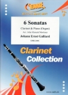 6つのソナタ（ヨハン・エルンスト・ガリアード）（クラリネット＋ピアノ）【6 Sonatas】