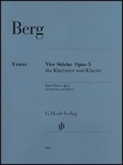 4つの小品・Op.5（アルバン・ベルク）（クラリネット+ピアノ）【Four Pieces  Op. 5】