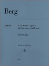 4つの小品・Op.5（アルバン・ベルク）（クラリネット+ピアノ）【Four Pieces  Op. 5】
