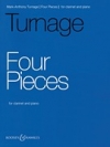 4つの小品（マークアンソニー・タネジ）（クラリネット＋ピアノ）【4 Pieces】