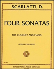 4つのソナタ（ドメニコ・スカルラッティ）（クラリネット＋ピアノ）【Four Sonatas】