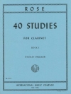 40の練習曲・第1巻（シリル・ローズ）（クラリネット）【40 Studies: Volume I】