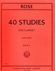 40の練習曲・第2巻（シリル・ローズ）（クラリネット）【40 Studies: Volume II】