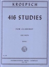 416の発展的練習曲・第1巻（フリッツ・クレプシュ）（クラリネット）【416 Studies: Volume I】