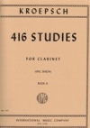 416の発展的練習曲・第2巻（フリッツ・クレプシュ）（クラリネット）【416 Studies: Volume II】
