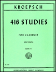 416の発展的練習曲・第4巻（フリッツ・クレプシュ）（クラリネット）【416 Studies: Volume IV】