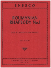 ルーマニアン・ラプソディー・第1番 (ジョルジェ・エネスク)  (クラリネット+ピアノ）【Roumanian Rhapsody No.1】