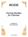 ロード・20の練習曲（クラリネット）【Rode Twenty Studies for Clarinet】