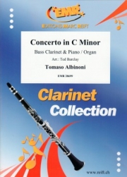 協奏曲・ハ短調（トマゾ・アルビノーニ）（バスクラリネット+ピアノ）【Concerto in C Minor】