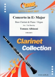 協奏曲・変ホ長調（トマゾ・アルビノーニ）（バスクラリネット+ピアノ）【Concerto in Eb Major】
