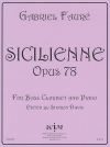 シチリアーノ・Op.78（ガブリエル・フォーレ）（バスクラリネット+ピアノ）【Sicilienne Op.78】