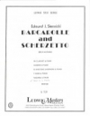 舟唄とスケルツェット（エドムンド・J・シーニッキ）（バスクラリネット）【Barcarolle and Scherzetto】