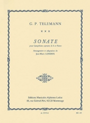 ソナタ（テレマン）（ソプラノサックス+ピアノ）【Sonata】