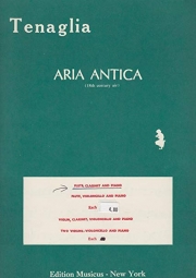 アリア・アンティカ（アントニオ・フランチェスコ・テナーリア）（アルトサックス+ピアノ）【Aria Antica】