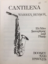 カンティレーナ（ウォーレン・ベンソン）（アルトサックス+ピアノ）【Cantilena】