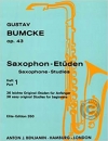 サクソフォン・エチュード・作品43・Vol.1（グスタフ・ブムケ）（アルトサックス）【Saxophone Etudes Op. 43   Volume 1】