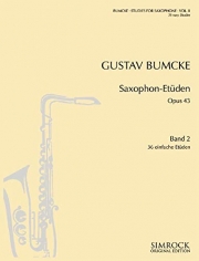 サクソフォン・エチュード・作品43・Vol.2（グスタフ・ブムケ）（アルトサックス）【Saxophone Etudes Op. 43   Volume 2】