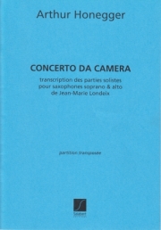室内コンチェルト（アルトゥール・オネゲル）（アルトサックス）【Concerto da Camera】