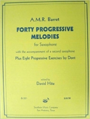 40の上級練習曲（アルトサックス）【40 Progressive Melodies】