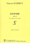 レジェンド・作品66（フローラン・シュミット）（アルトサックス+ピアノ）【Legende Op. 66】