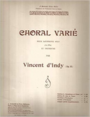 コラール変奏曲・作品55（ヴァンサン・ダンディ）（テナーサックス+ピアノ）【Choral Varie Op. 55】