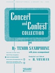 コンサート＆コンテスト・コレクション／テナーサックス(ピアノ伴奏パートのみ）【Concert and Contest Collection for Bb Tenor Saxophone】