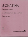 ソナチネ（ドミトリー・カバレフスキー）（バリトンサックス+ピアノ）【Sonatina】