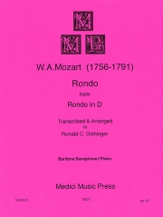 ロンド（ロンドニ長調より）（モーツァルト）（バリトンサックス+ピアノ）【Rondo from Rondo in D】