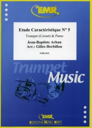 キャラクテリスティック教本・No.5（ジャン＝バティスト・アルバン）  (トランペット+ピアノ)【Etude Caracteristique No. 5】