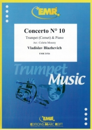 協奏曲・10番（ウラディスラフ・ブラゼヴィッチ）  (トランペット+ピアノ)【Concerto No. 10】