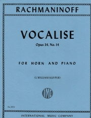 ヴォカリーズ・Op.34・No.14（セルゲイ・ラフマニノフ）（ホルン+ピアノ）【Vocalise,Opus.34,No.14】