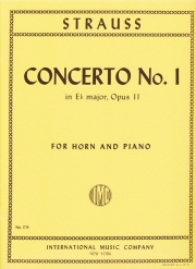 協奏曲・第1番・変ホ長調・Op.11（リヒャルト・シュトラウス）（ホルン+ピアノ）【Concerto No. 1 in E flat major, Opus 11】