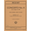 協奏曲・第4番・変ホ長調・K495（モーツァルト）（ホルン+ピアノ）【Concerto No. 4 in E flat major, K. 495】