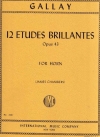 12の華麗な練習曲・Op.43（ジャック・フランソワ・ガレ）（ホルン）【12 Etudes Brillantes, Opus 43】