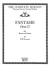 ファンタジー・Op.13（C.D. ロレンツ）（ホルン+ピアノ）【Fantasie (Fantasy Fantaisie). Op. 13】