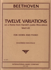 ヘンデルの「ユダ マカベウス」の主題による12の変奏曲（ベートーヴェン）（ホルン+ピアノ）【12 Variations on a Theme】