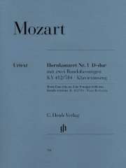 ホルン協奏曲・第1番・ニ長調・KV 412、ロンド KV 514（モーツァルト）（ホルン+ピアノ）【Concerto for Horn and Orchestra No. 1 in D Major, K.412/51】