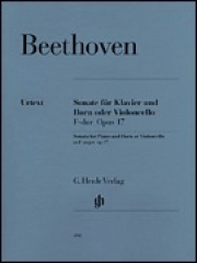 ホルン・ソナタ・ヘ長調・Op.17（ベートーヴェン）（ホルン+ピアノ）【Sonata in F Major for Piano and Horn (or Violoncello) Op. 】