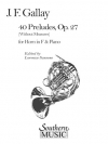 40のプレリュード・Op.27（ジャック・フランソワ・ガレ）（ホルン+ピアノ）【40 Preludes. Op.27】